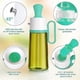 thumbnail image 3 of Olive Oil Dispenser Bottle with 2 in 1 Silicone Brush, Lead-free Glass Syrup Honey Dispenser, Multi-function Drip Free Oil and Vinegar Bottle(550ml, G, 3 of 5