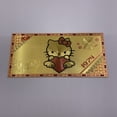 thumbnail image 4 of 5 diseños de dibujos animados japoneses Hello kitty billetes de plástico dorado tarjetas de Anime para regalos de cumpleaños y Navidad de niñas pequeñas, 4 of 4