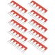 thumbnail image 1 of Bloque 10 Uds Barrera Tipo Horquilla Raya 400V 25A PVC Cobre TB Bloque De Tira De Terminales Para Electrodomésticos Sitios De Construcción, 1 of 7