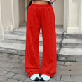 thumbnail image 2 of Hearthz Wide Leg Sweatpants Women High Waist Trousers Women Fall Soft Fleece Womens Sweatpants Cotton Joggers for Women, 2 of 6