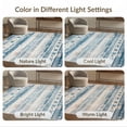 thumbnail image 7 of ODIKA 6'x9' Washable Area Rug Vintage Striped Marine Faded Starfish Seashell Coral Nautical for Family Room, Living Room, Master Bedroom, Non-Slip, Easy Care, 7 of 7