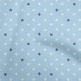 thumbnail image 1 of oneOone Georgette Viscose Baby Blue Fabric Silhouette Sewing Craft Projects Fabric Prints By Yard 42 Inch Wide, 1 of 4