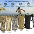 thumbnail image 2 of Outdoor Hydration Backpack Lightweight Hydration Pack with 3L Water Bladder Water Backpack for Hiking Running Biking Climbing Khaki, 2 of 9
