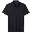 thumbnail image 2 of Essentials Men's Slim-Fit Quick-Dry Golf Polo Shirt, Black, Large, 2 of 2