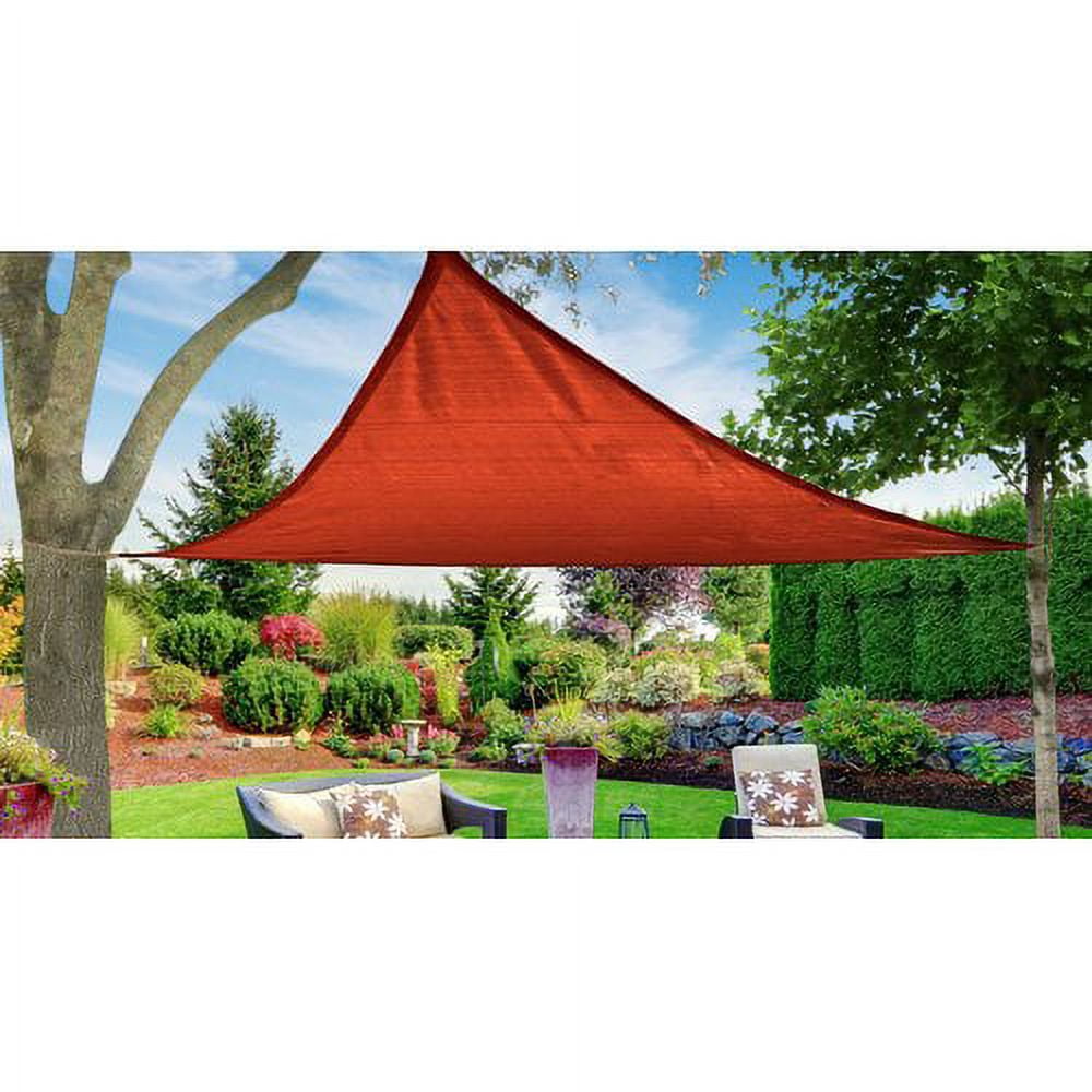 Sun Shade Sail Canopy, Triangle, Beige,?16'x16'x16'