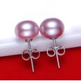 thumbnail image 5 of K-KED 925 Silver Freshwater Cultured Pearl Stud Earrings 7-8mm Gift Jewelry-White, 5 of 8