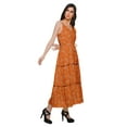 thumbnail image 3 of Moomaya Women Sleeveless Adjustable Spaghetti Strap Long Dress Causal Wear, 3 of 6