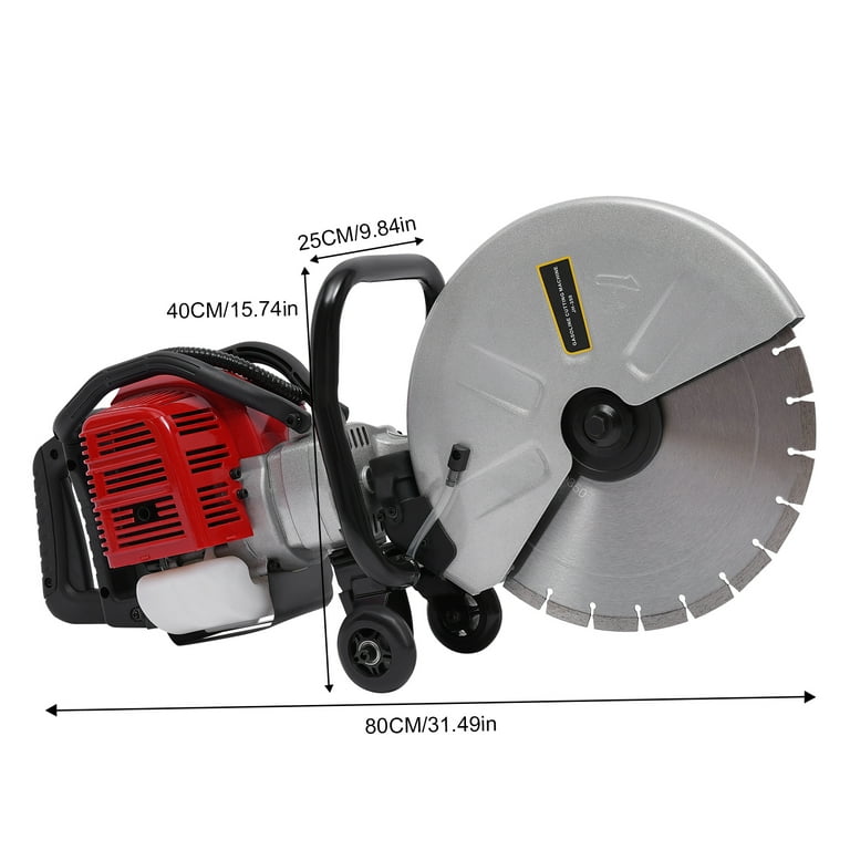 YIYIBYUS 2 Stroke Concrete Cutter Saw Gas Power Cement Masonry