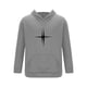 thumbnail image 3 of Ceisia Stretchy Warm Mens Loose Fit Cross Star Print Hooded Tracksuit Two Piece Set Gifts, 3 of 5