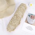 thumbnail image 5 of Bolso De PajaRedondoBolso De Playa De VeranoPara MujerCrochetCorrea Para El HombroConEstiloBohoTejidoBolso ParaVacacionesViajesComprasYUso Diario, 5 of 5