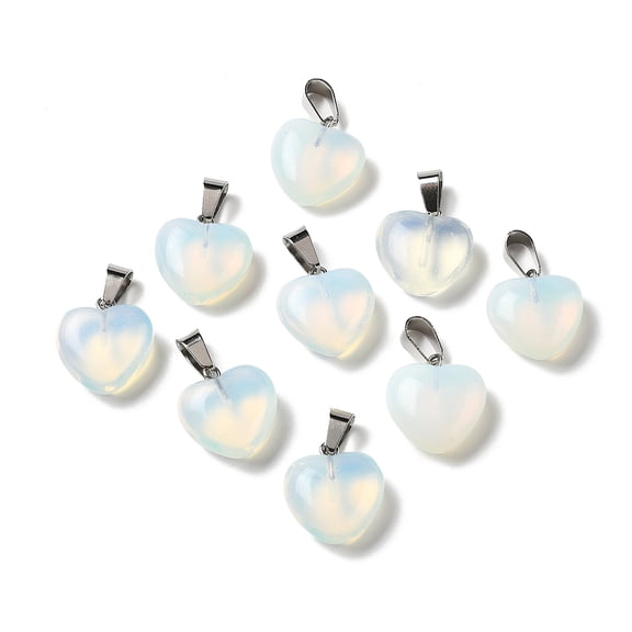 10Pc Heart Pendants Heart Pendants Charms for Necklace Bracelet Jewelry Making