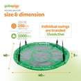 thumbnail image 6 of gobaplay Single Swing Playground Set with 8' Frame Extension, Swings, and 40" Round Saucer, 6 of 11
