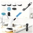 thumbnail image 2 of 8-in-1 Electric Rotating Cleaning System, Multi-Surface Spin Scrubber with Wireless Brush Heads & Adjustable Detachable Handle, Ideal for Kitchen, Living Room & Bathroom Cleaning, 2 of 10