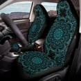 thumbnail image 5 of Binienty Boho Car Seat Covers Front Seats Only Side Air Bag Compatible Waterproof Car Seat Cushions Universal Auto Accessories for Women Girly Auto Interior Set 2 Pack, 5 of 7