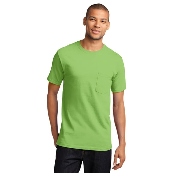Port & Company - Tall Essential Pocket Tee Pc61pt - Lime - LT