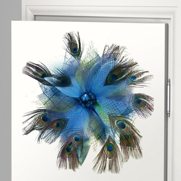 Peacock Feather Decoration Wall Decor Home Peacock Feathers Wreath