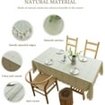 thumbnail image 2 of tablecloths Rectangular Rectangle Tablecloth Burlap Farmhouse Dining Table Cover Rustic Table Cloths Party Tablecloth Christmas Table Cloth (Rectangle/Oblong锛 x - Seats), 2 of 8