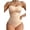 Brown, variant on Shapewear for Women Bodysuit Ladies Tummy Control Bodycon One Piece Body Shaper Seamless Sculpted Slimming Jumpsuit with Removable Straps M Black