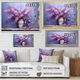 thumbnail image 4 of Designart "Reverie In The Lilac Bouquet Vase" Lilacs Floater Framed Wall Art Living Room, 4 of 5