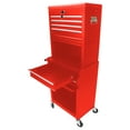 thumbnail image 4 of ARTMAN 6-Drawer Rolling Tool Chest with Lockable Wheels, Sliding Drawers, Detachable Top, Adjustable Shelf, 20.87*13*25.98, 4 of 16