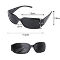 thumbnail image 2 of Pinhole Glasses Small Holes Anti-fatigue Breathable Compact Design Porous Eyeglasses Convenient Shock Resistant Special Purpose Eyewear, 2 of 7