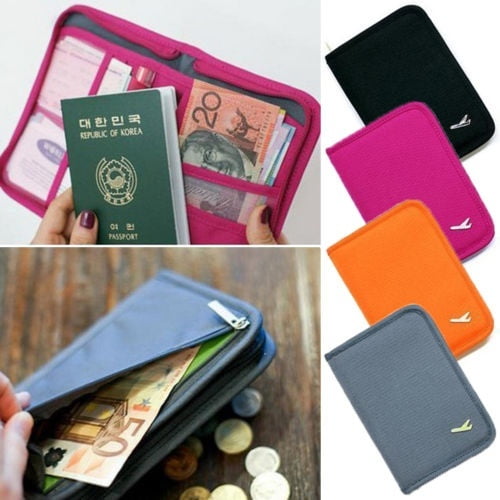 Travel Wallet Passport Holder RFID Organiser Pouch for Cards Documents Money IDS 