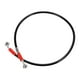 thumbnail image 1 of 80cm 31.5 "Longitud 10mm ID Motocicleta Línea de freno hidráulico Tubo de manguera de aceite 28 ° 0 ° Cable trenzado de acero inoxidable para ATV Motocross Sport Bikes Negro, 1 of 1
