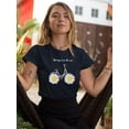 thumbnail image 2 of Daisy Bicycle Spring Air T-Shirt Women -Image by Shutterstock, Female Small, 2 of 4