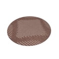 thumbnail image 4 of Unique Loom Outdoor Modern Collection Area Rug - Tambor (4' Round Brown/Ivory), 4 of 11
