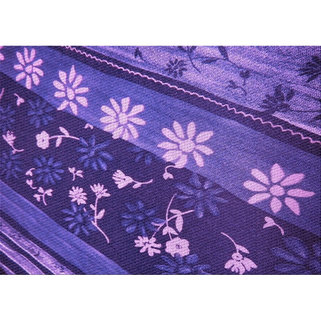 Ahgly Tapis Rectangulaire Lavable en Machine Intérieur Transitionnel Violet Vif, 4 Pieds x 6 Pieds