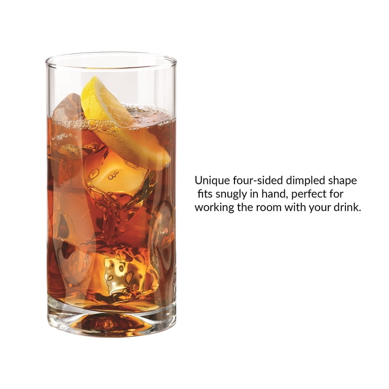Clear Glass Beverage Tumblers, 16.7 oz, 4-Piece Set photo 3