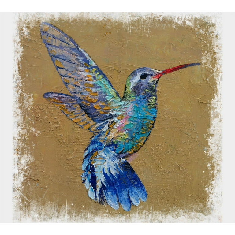 HUMMINGBIRD Mens Ocean Blue Graphic Tee Design By Humans 3XL