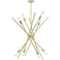 thumbnail image 5 of Progress Lighting Astra 8-Light Chandelier, Satin Brass, Steel, Modern, No Shade, 5 of 7