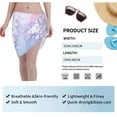 thumbnail image 7 of Disketp Merry Christmas Women Swimsuit Cover Up Short Chiffon Summer Beach Sarong Bikini Wrap Skirt Bathing Suit, 7 of 7
