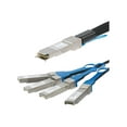 thumbnail image 1 of StarTech.com Cisco QSFP-4SFP10G-CU5M��Compatible 5m 40G QSFP+ to 4x SFP+ Direct Attach Breakout Cable Twinax, 40GbE QSFP+ Copper DAC 40 Gbps Low Power Passive Transceiver DAC, 40GE Cable - Lifetime Warranty (QSFP4SFP10C5) - Direct attach cable - QSFP+ to SFP+ - 16.4 ft - twinaxial - SFF-8431/SFF-8432/SFF-8436 - passive - black, 1 of 2