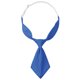 thumbnail image 1 of Corbatas cortas preatadas para mujeres INSPIRE CHIC de color sólido, corbata pequeña para uniforme escolar, azul real, talla única, 1 of 5