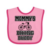 Inktastic Mommys Biking Buddy Boys or Girls Baby Bib