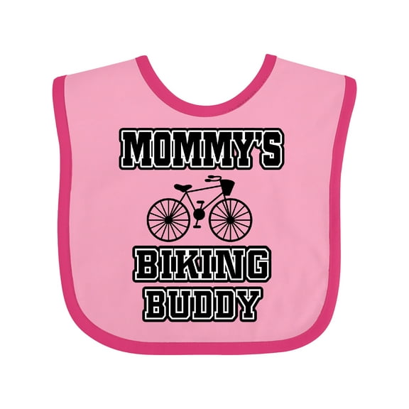 Inktastic Mommys Biking Buddy Boys or Girls Baby Bib