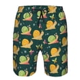 thumbnail image 4 of Yiaed Snails And Butterfies Print Men's Swim Trunks with Lining Quick Dry Sports Shorts Beach Shorts Boardshorts-Large, 4 of 5