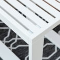 thumbnail image 6 of Linon Killick Acacia Outdoor Side Table, Antique White, 6 of 7