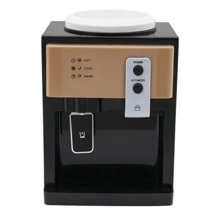 Dwellnix Countertop Water Dispenser, Large Capacity Dual Tank Dispenser, Sturdy and Durable with PP and ABS Material, Hot and Cold Water Tanks, 500ml/380ml Capacity, for Home or Office Use