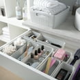 thumbnail image 6 of Simplify 6 Pack Multi-Sized Organizing Basket Plastic Storage Set in Grey, 6 of 12