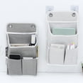 thumbnail image 5 of 2 Pack Small Wall Hanging Organizer Bag, Hanging Storage Basket with Pockets, Wall Organizer Waterproof Bin for Kitchen, Bathroom, Bedroom, Office, Courtyard, RV Camper, 5 of 9