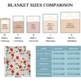 thumbnail image 3 of Yibo Strawberry Cherry Pattern Flannel Soft Warm Cute Strawberry Fruits Blanket Fleece Bed Couch Living Room Blanket for Kids Adults, 3 of 8
