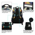 thumbnail image 4 of FORMRS Kids School Backpack Elementary Student Unisex Travel Bookbag with Reflective Stripes, Evening Mountain Road, 4 of 7