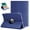 Blue, variant on Fantastech Styles iPad 10th Generation Case, 10.9 Inch Tablet Case with 360 Degree Rotating Stand, Black