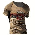thumbnail image 1 of 2022 camisetas para hombres verano 3d estampado Vintage 66 letras American Camiseta hombres ropa manga corta cuello redondo T-s de gran tamaño LingWen 9024715827111, 1 of 1