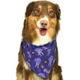 thumbnail image 5 of Dog Bandanas, Yellow Fish Purple Jellyfish Adjustable Dog Scarf Triangle Bib Handkerchief Accessories for Small Medium Large Dogs, Cats, Pets, 5 of 6