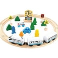 thumbnail image 1 of Educational Wooden Train Track Set with Engine for Interactive Learning and Play, 1 of 9
