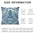thumbnail image 5 of COMIO Chinese Style Blue and White Porcelain Print Throw Pillow Case Square Color Pillowcase Fashion Sofa Cushion Cover with Zipper Car Home Decor, 5 of 5